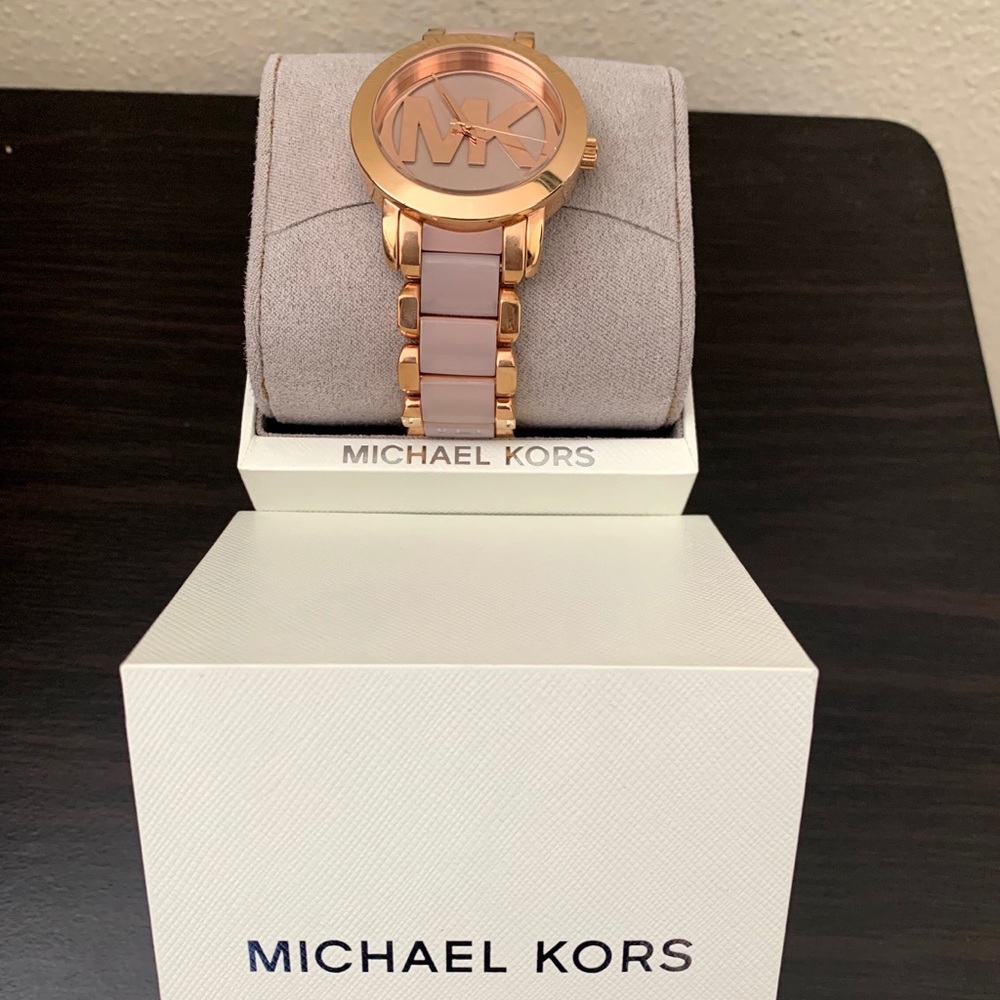 MK watch Rose Gold